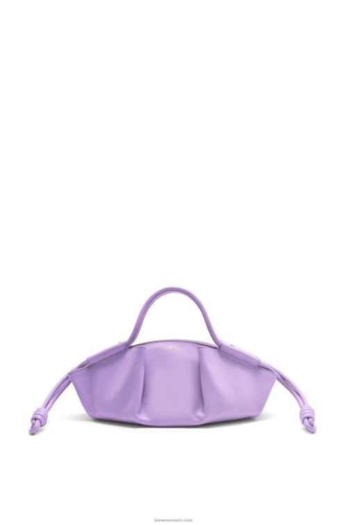 malva claro bolso paseo pequeño de piel de becerro napa brillante Loewe R8J8Z354 mujer malva claro bolso paseo pequeño de piel de becerro napa brillante Loewe R8J8Z354 mujer